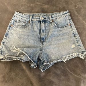 high waisted american eagle jean shorts